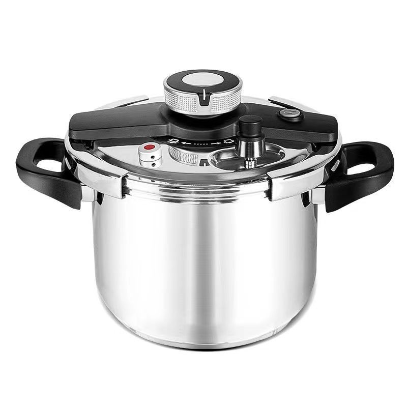 【2025年開春季】燃氣電磁爐通用【德國進口】304不鏽鋼壓力鍋 煮飯/熬粥/炖肉 自動限壓閥排氣保護安全防爆  耐用20年不壞  不滿意包退換