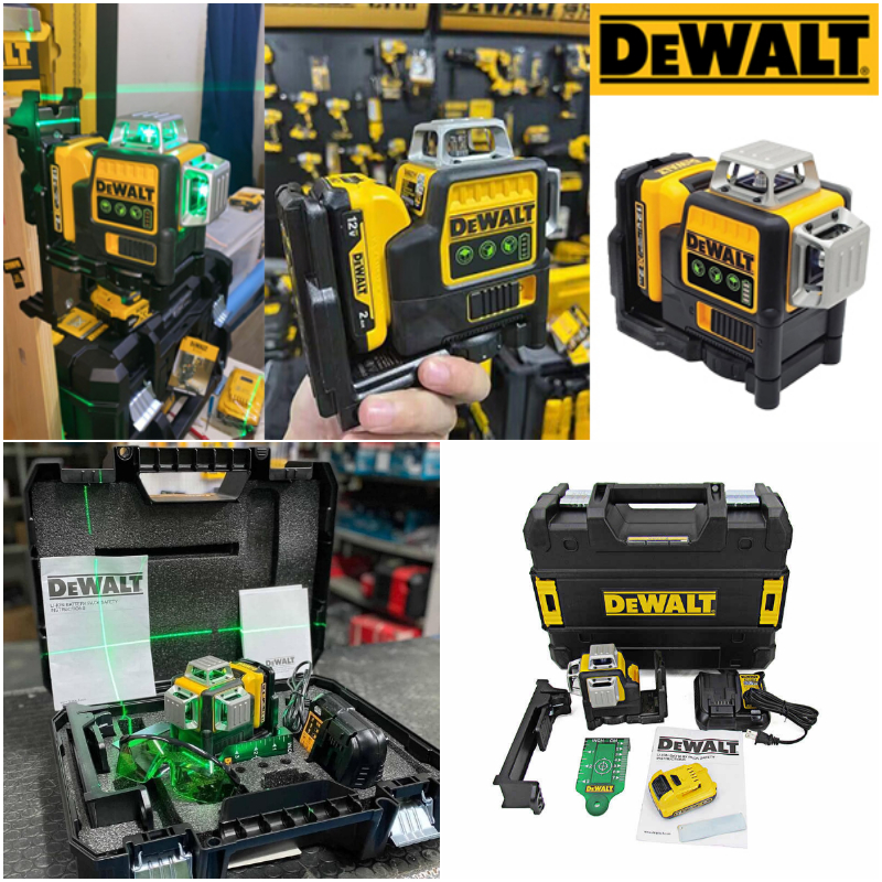 巔峰折扣，限時秒殺！【Dewalt】DW089LG 12線鐳射儀 360°全覆蓋綠色激光水平儀（三年保固，損壞包退換）