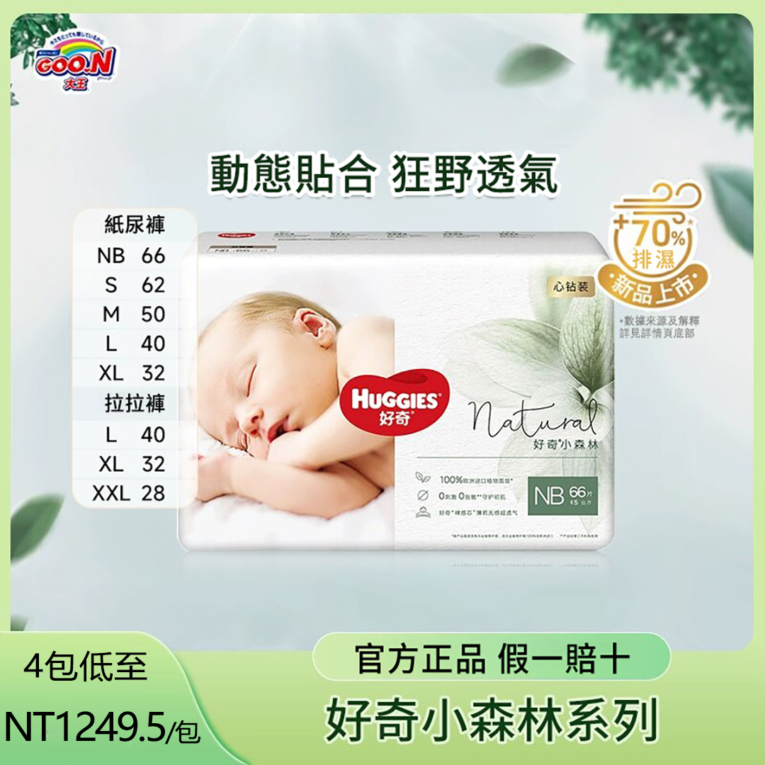 韓國熱銷No. 1品牌【Huggies 】好奇小森林心鑽裝紙尿褲新生尿不濕超薄透氣拉拉褲 韓國熱銷No. 1品牌【Huggies 】好奇小森林心鑽裝紙尿褲新生尿不濕超薄透氣拉拉褲